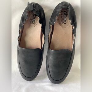 Abeo Bio System Jean black nubuck leather comfort loafer Sz 6